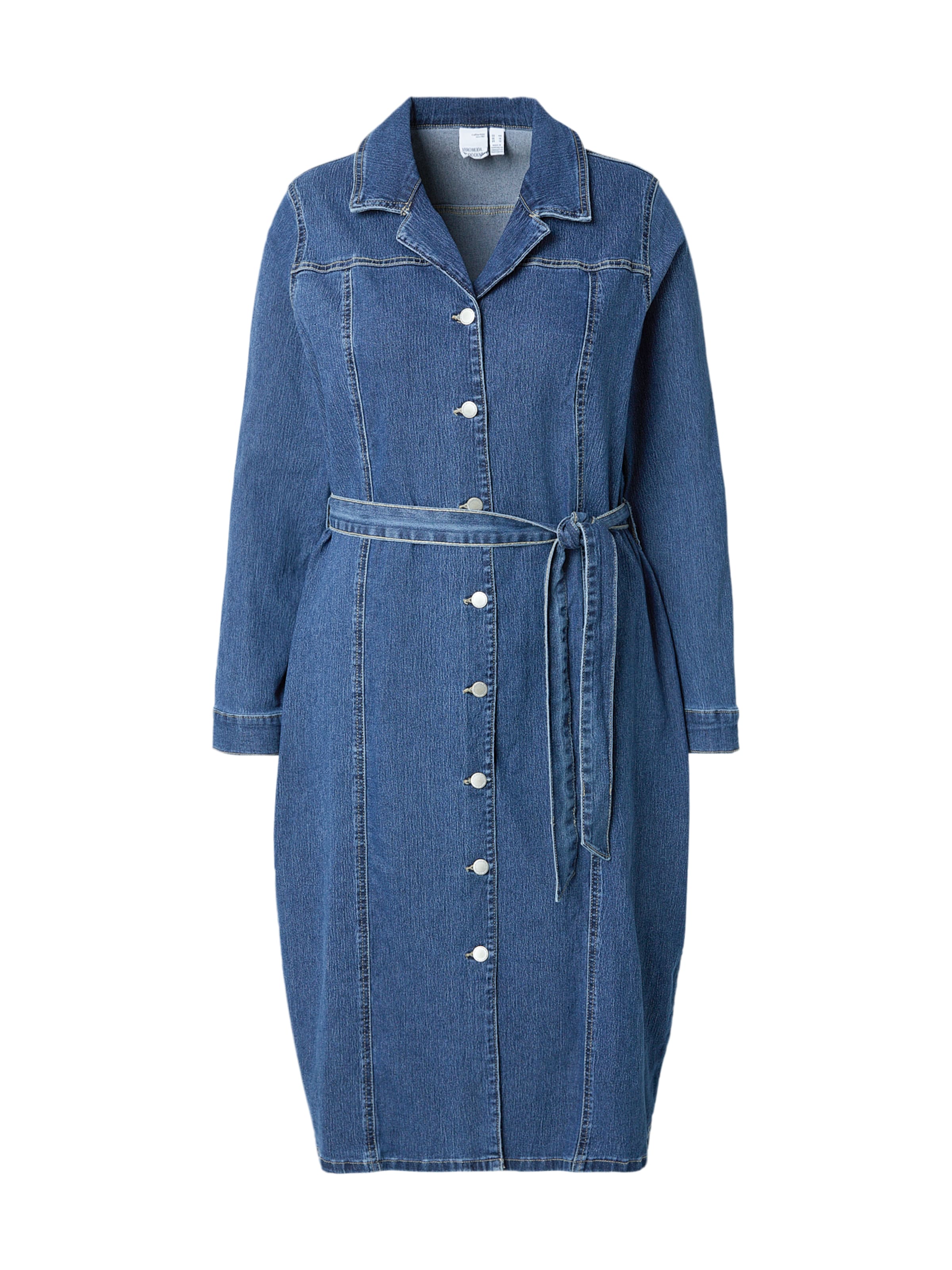 Vero Moda Curve Sukienka koszulowa &#x27;VMCTelly&#x27; w kolorze niebieski: przód