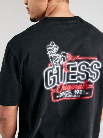 GUESS Originals T-Shirt 'GO AMERICAN CLASSIC' in Schwarz