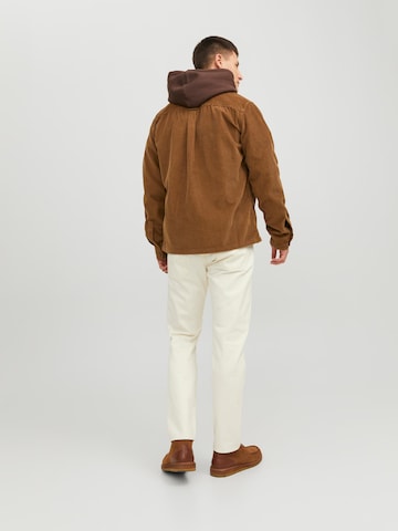 JACK & JONES Comfort fit Koszula 'Dallas' w kolorze brązowy