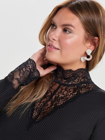ONLY Carmakoma Shirt 'LACE' in Black