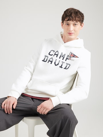 Felpa di CAMP DAVID in bianco: frontale
