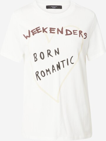 T-shirt 'NERVI' Weekend Max Mara en blanc : devant