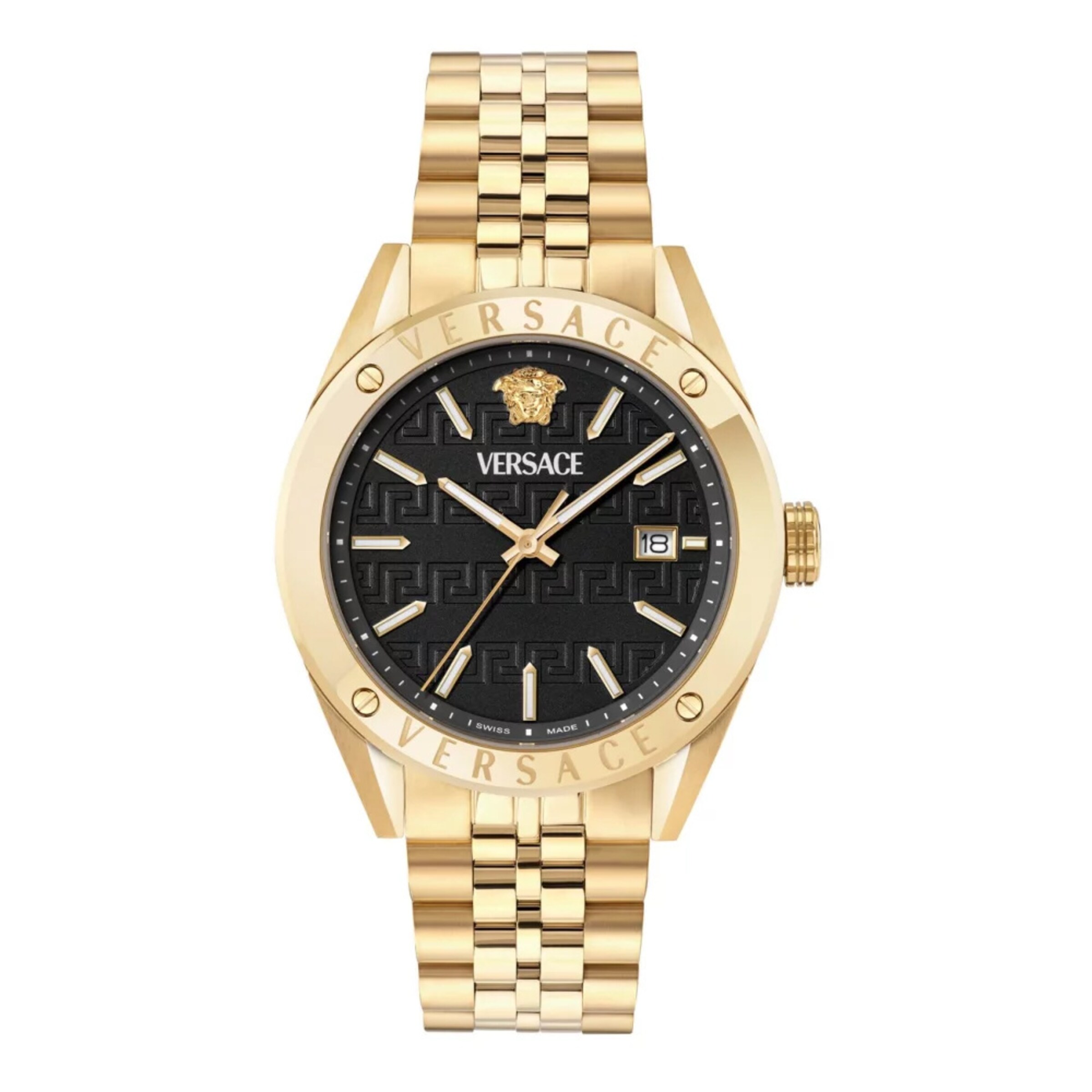 VERSACE Analog Watch in Gold / Black, Item view