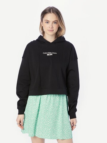 Calvin Klein Jeans Sweatshirt in Black: front