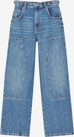 Pull&Bear Regular Jeans in Blue: front