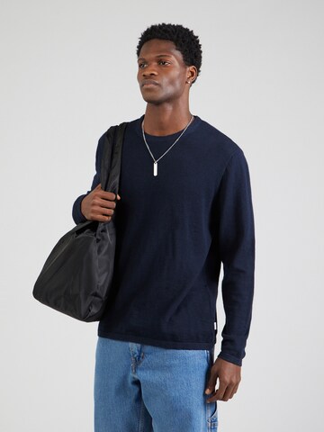 JACK & JONES Svetr 'JJESummer' – modrá: přední strana
