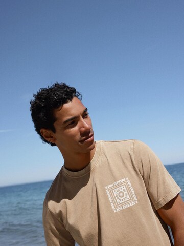BLEND Rundhalsshirt ' BHKayden ' in Beige