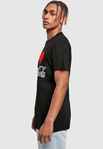 Merchcode T-Shirt 'Coca Cola I Love Coke' in Schwarz