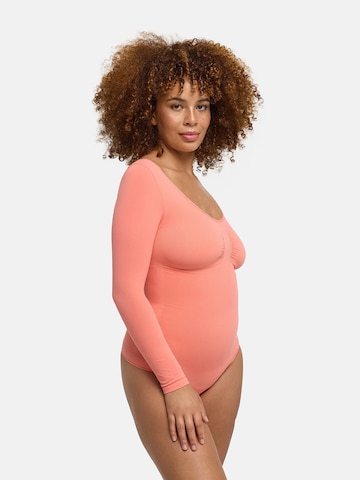 Body modelant 'Bodysuit Sculpting Shapewear Longsleeve mit String' cfab en orange