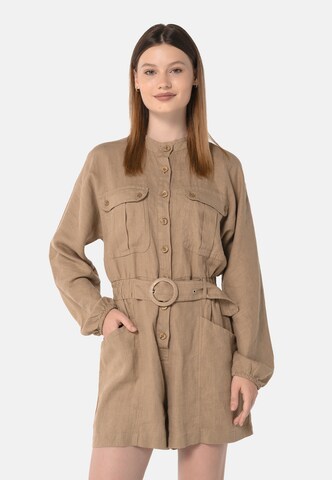 FRESHLIONS Jumpsuit 'Jade' in Beige: front