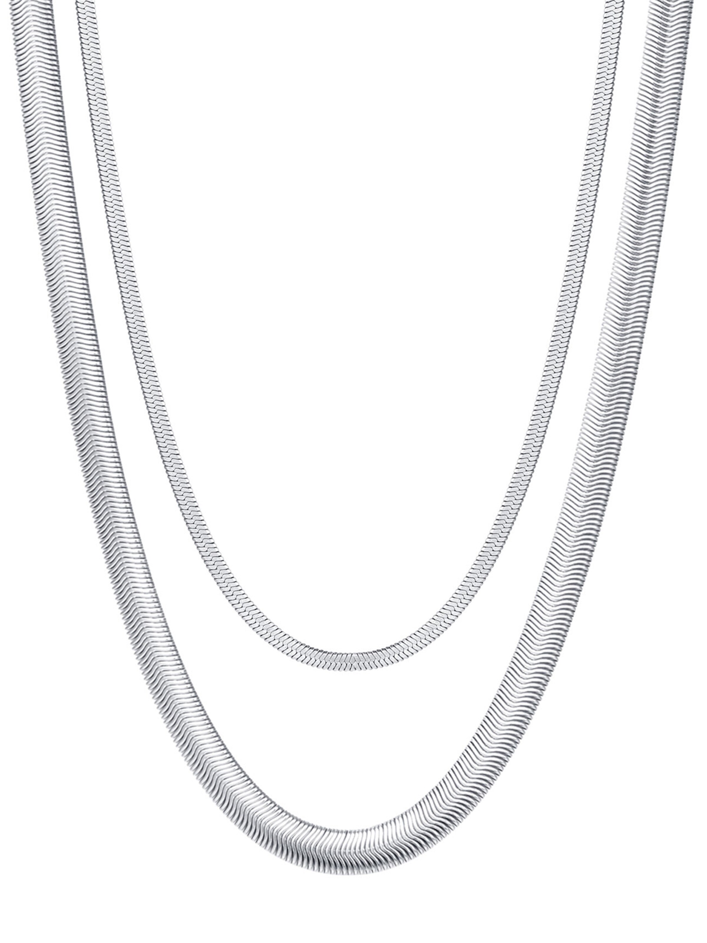 Hey Happiness Ketting 'Duologue' in Zilver