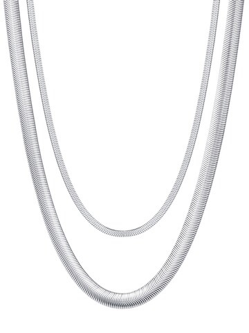 Hey Happiness Kette 'Duologue' in Silber