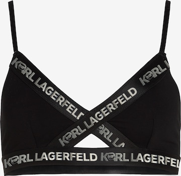 Karl Lagerfeld Triangel BH 'Ikonik' i svart: forside