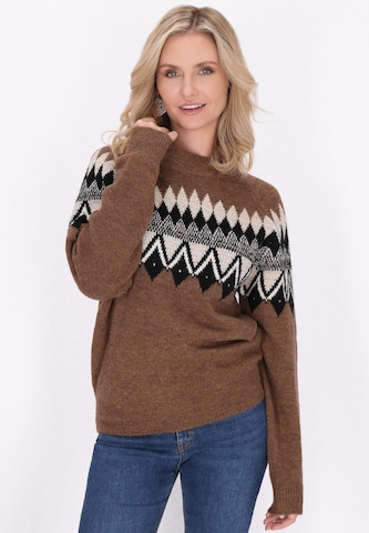 usha FESTIVAL - Pullover em castanho: frente