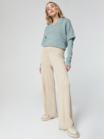 florence by mills exclusive for ABOUT YOU Wide leg Trousers 'Rosa' in Beige
