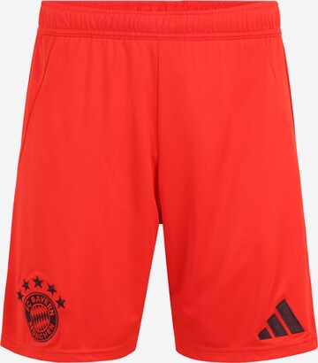 ADIDAS PERFORMANCE Regular Sports trousers 'FC Bayern München Home 24-25' in Red: front