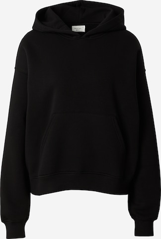 Gina Tricot Sweatshirt in Zwart: voorkant