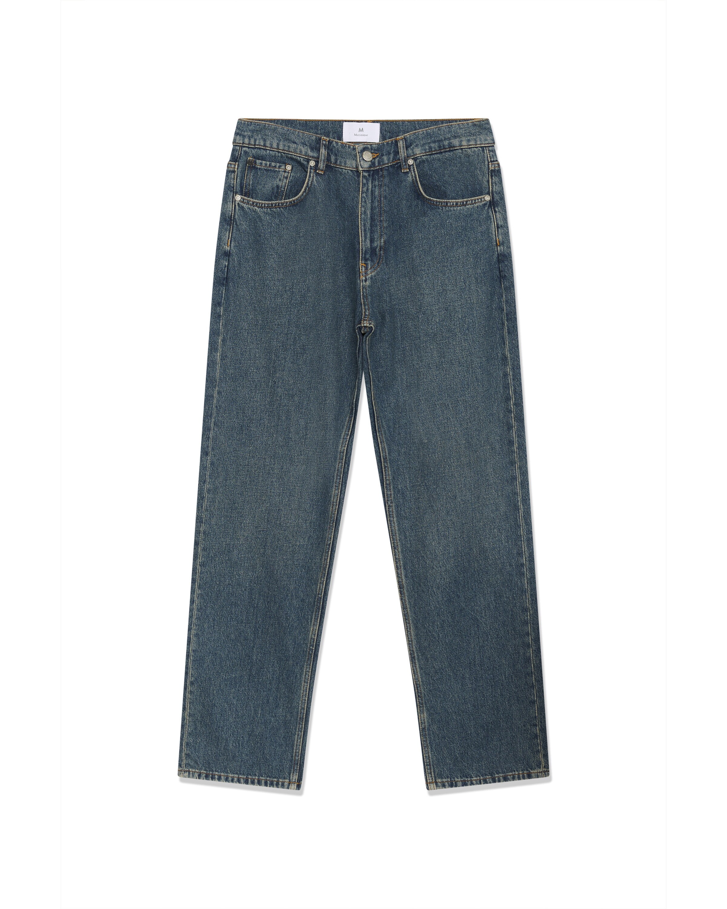 Loosefit Jean 'Leland Denim 73' Matinique en bleu : devant