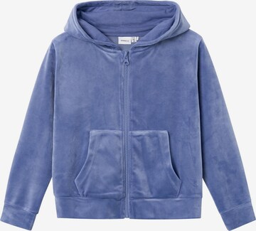 NAME IT Zip-Up Hoodie in Blue: front