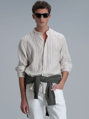 Fit confort Chemise 'FAST' Lufian en beige : devant