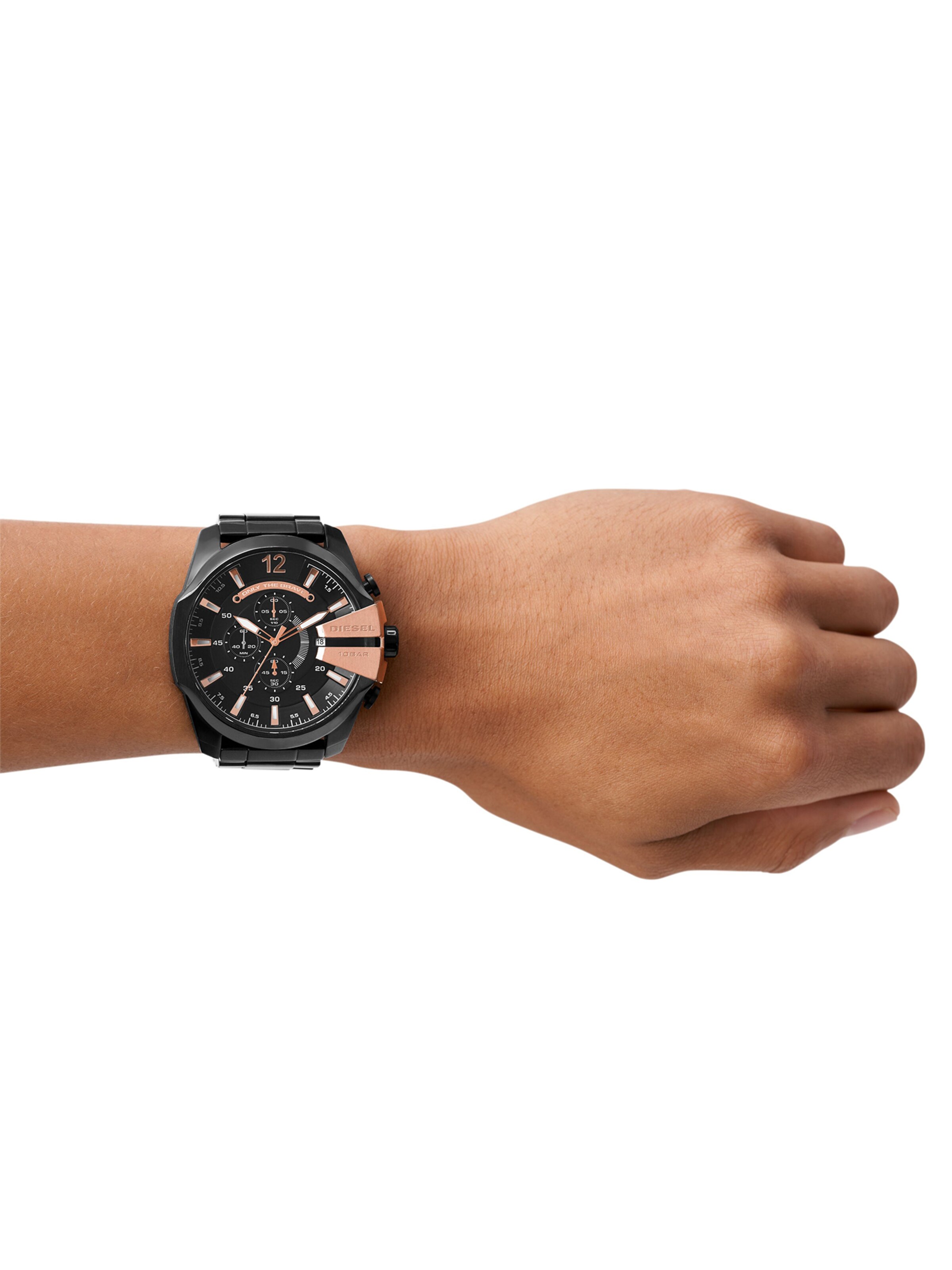 DIESEL Analóg órák 'Mega Chief' - fekete