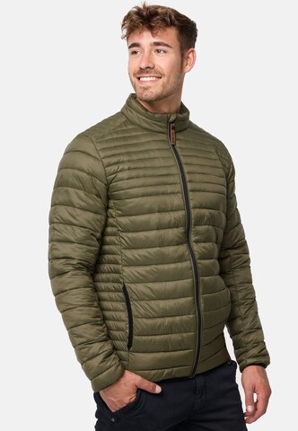 INDICODE JEANS Tussenjas 'Islington' in Groen: voorkant