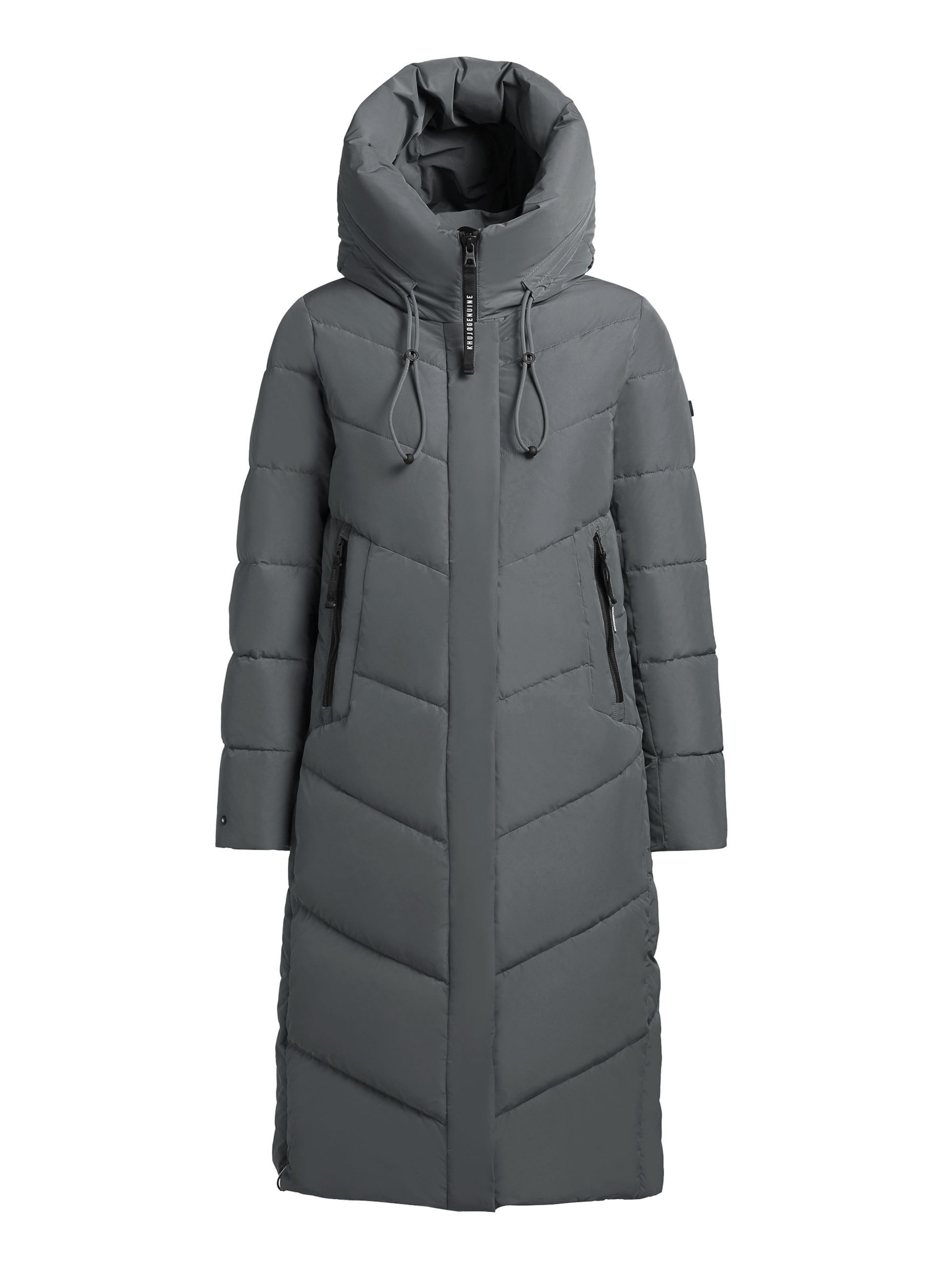 khujo - Sobretudo de inverno 'Trudie' em cinzento: frente