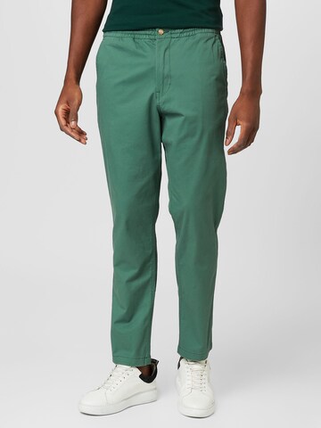 Polo Ralph Lauren Bootcut Hlače 'PREPSTER' | zelena barva: sprednja stran