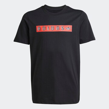 ADIDAS ORIGINALS Shirt in Black: front