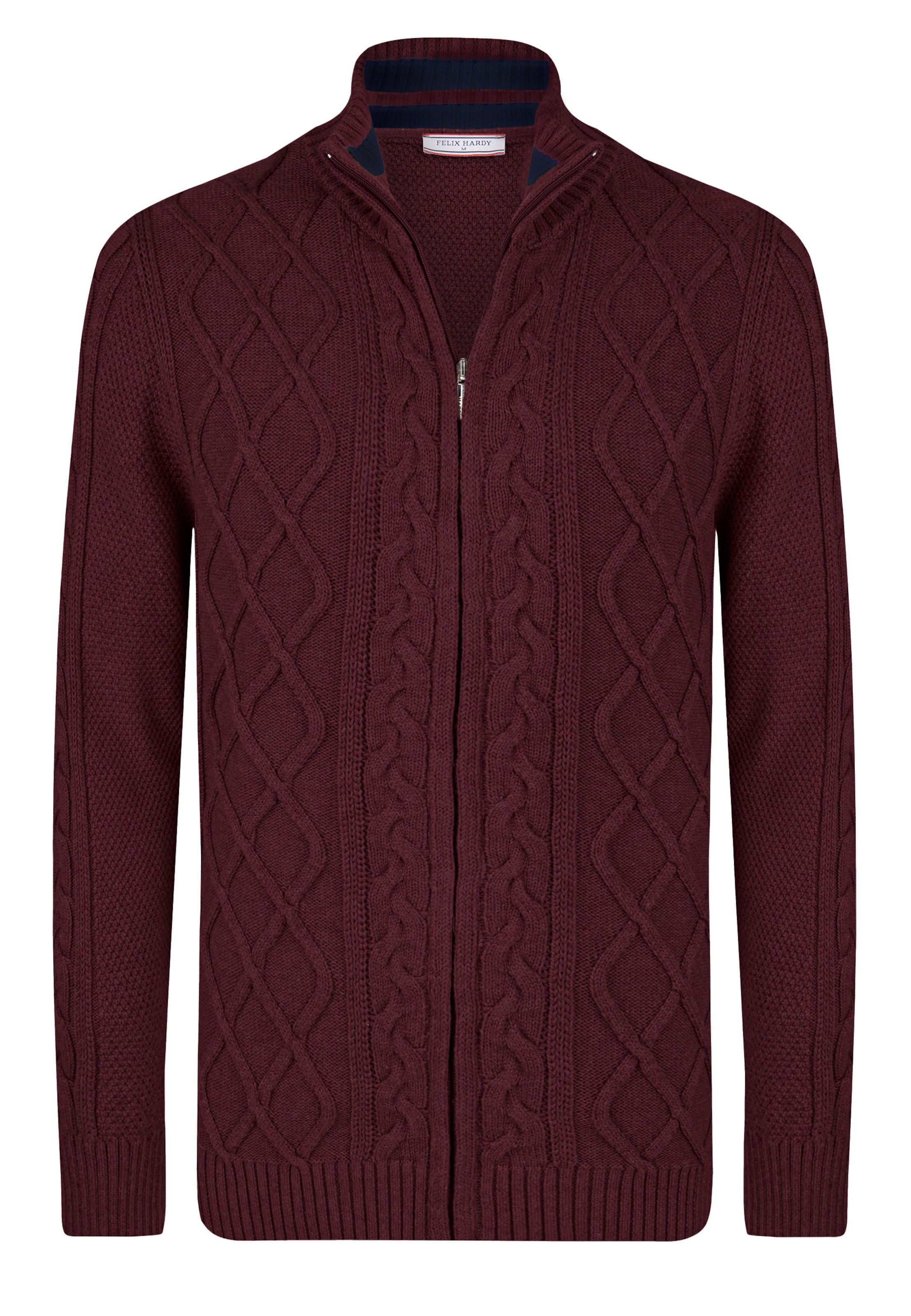 Felix Hardy Knit cardigan in Red: front