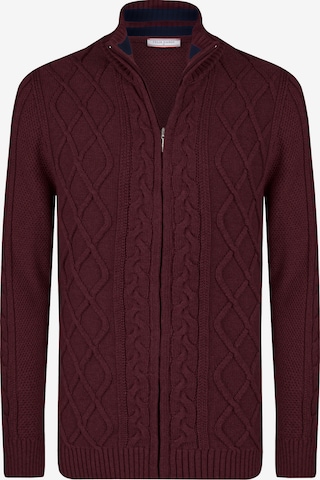 Felix Hardy Neuletakki värissä punainen: etupuoli