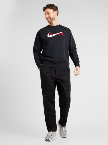 Nike Sportswear Sweatshirt 'AIR' in Schwarz