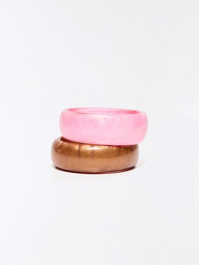 Braccialetto in One Size Bershka di colore caramello / rosa chiaro, Visualizzazione prodotti