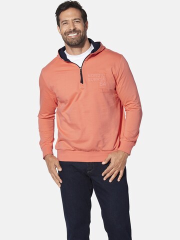 Jan Vanderstorm Sweatshirt 'Korbenkt' in Oranje: voorkant