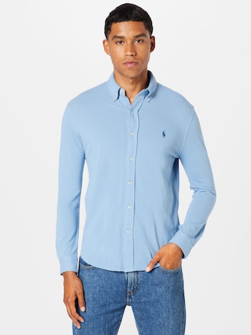 Polo Ralph Lauren Slim Fit Hemd in Blau: predná strana