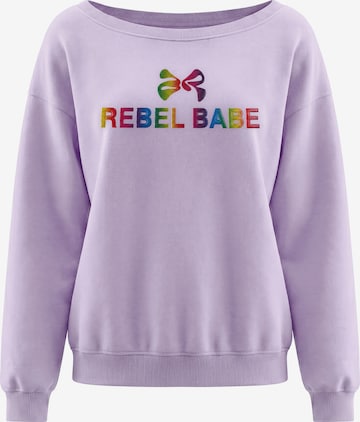 MYMO Sweatshirt in Lila: voorkant
