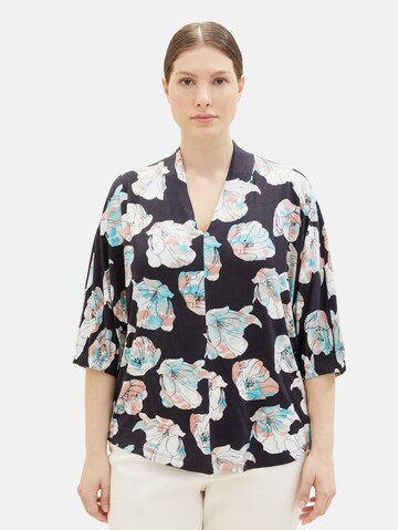 Tom Tailor Women + Blouse in Blauw: voorkant