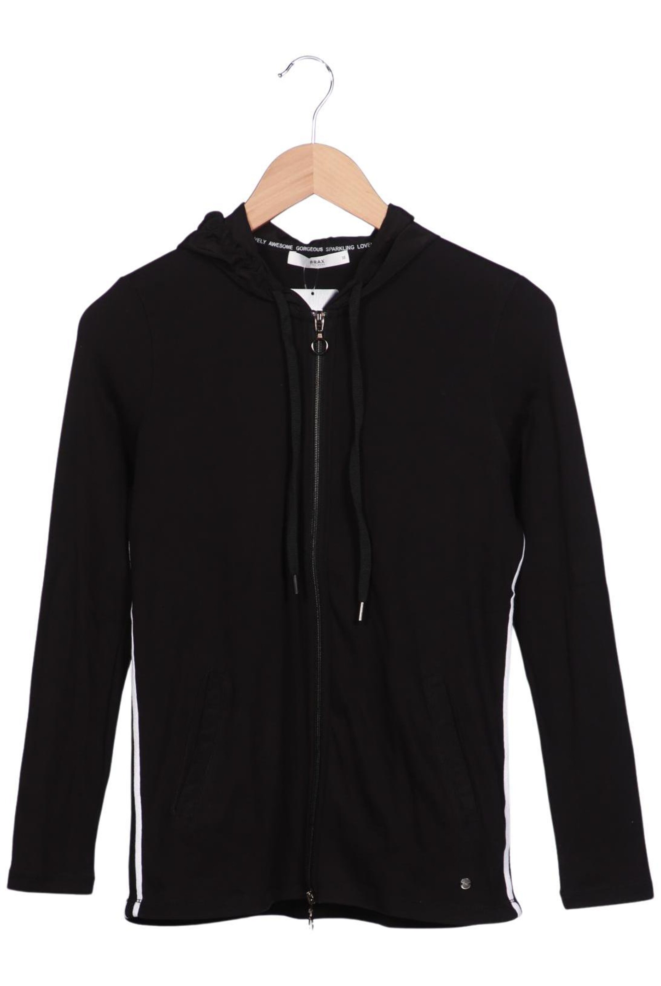 BRAX Kapuzenpullover M in Schwarz: Vorderseite