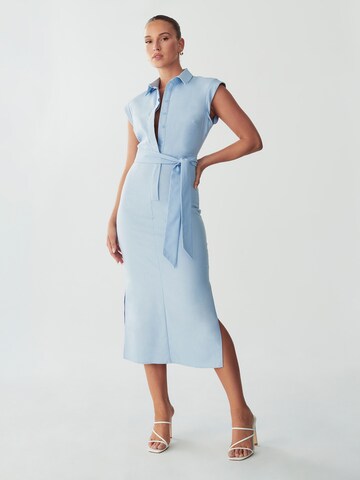 Willa Blusenkleid 'LAURENCE' in Blau: Vorderseite