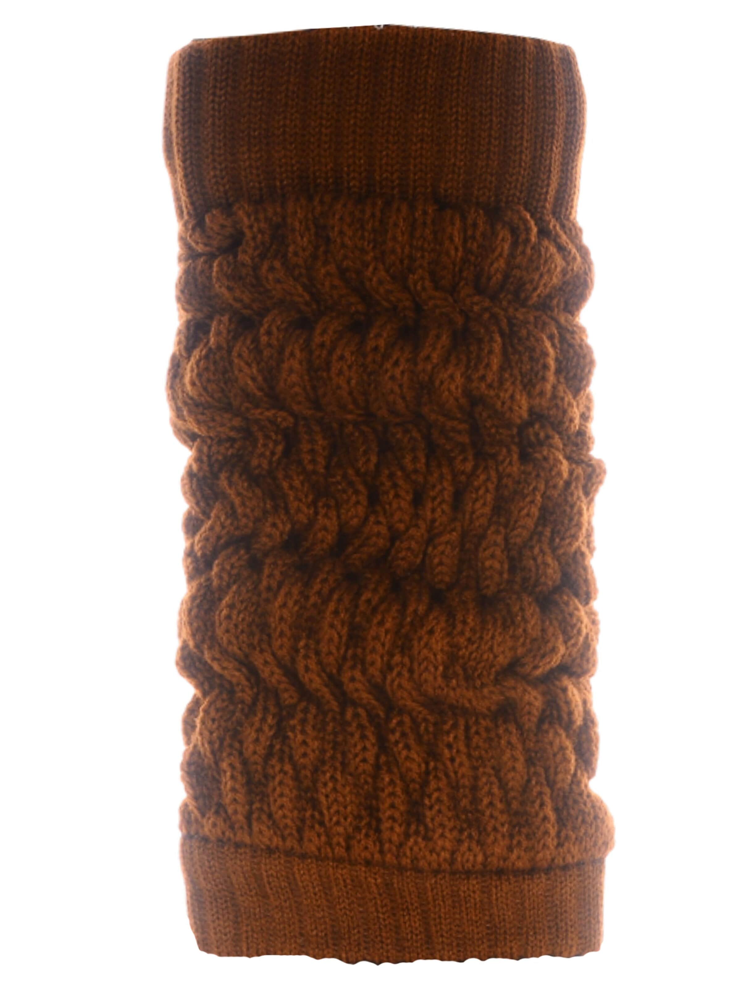La Bortini Leg warmers in Brown: front