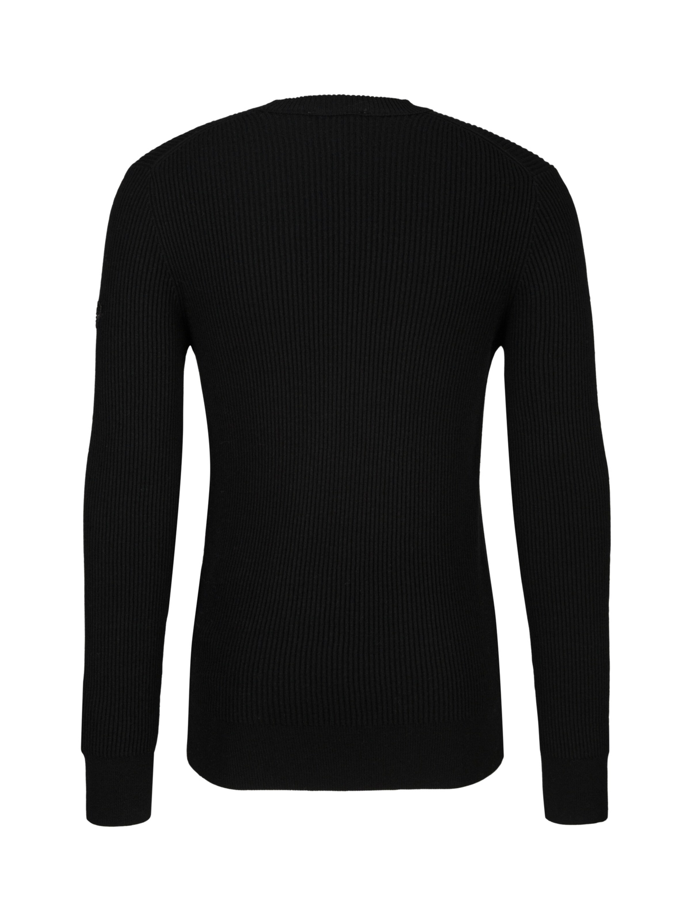 19V69 ITALIA Pullover 'Riziero' in Schwarz