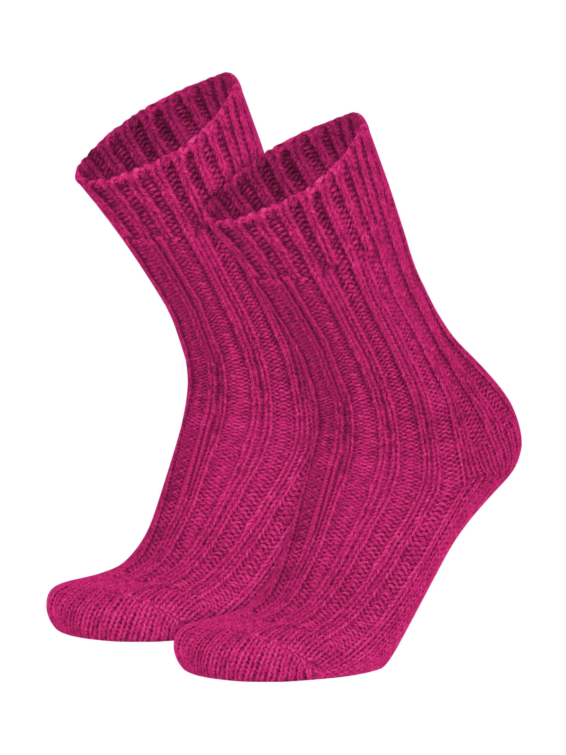 Chaussettes normani en rose : devant