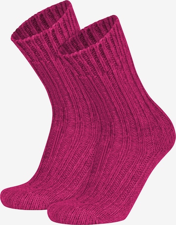 Chaussettes normani en rose : devant