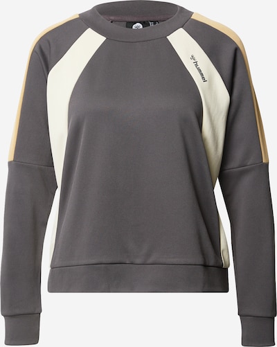 Hummel Sportska sweater majica 'CHRISTY' u kameno siva / bijela, Pregled proizvoda