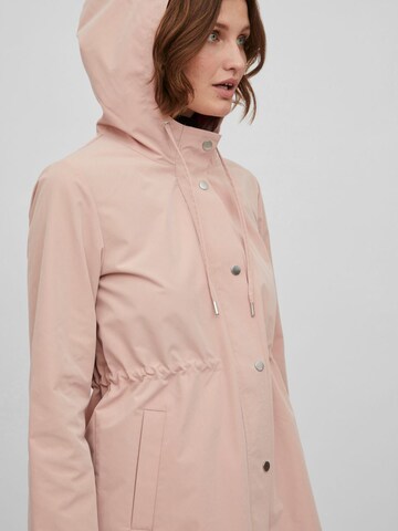 Vila Petite Between-Seasons Parka in Pink