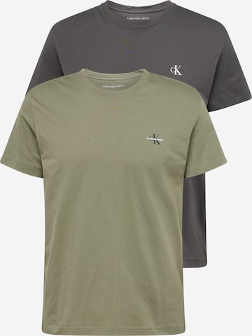 pilka Calvin Klein Jeans Marškinėliai: priekis