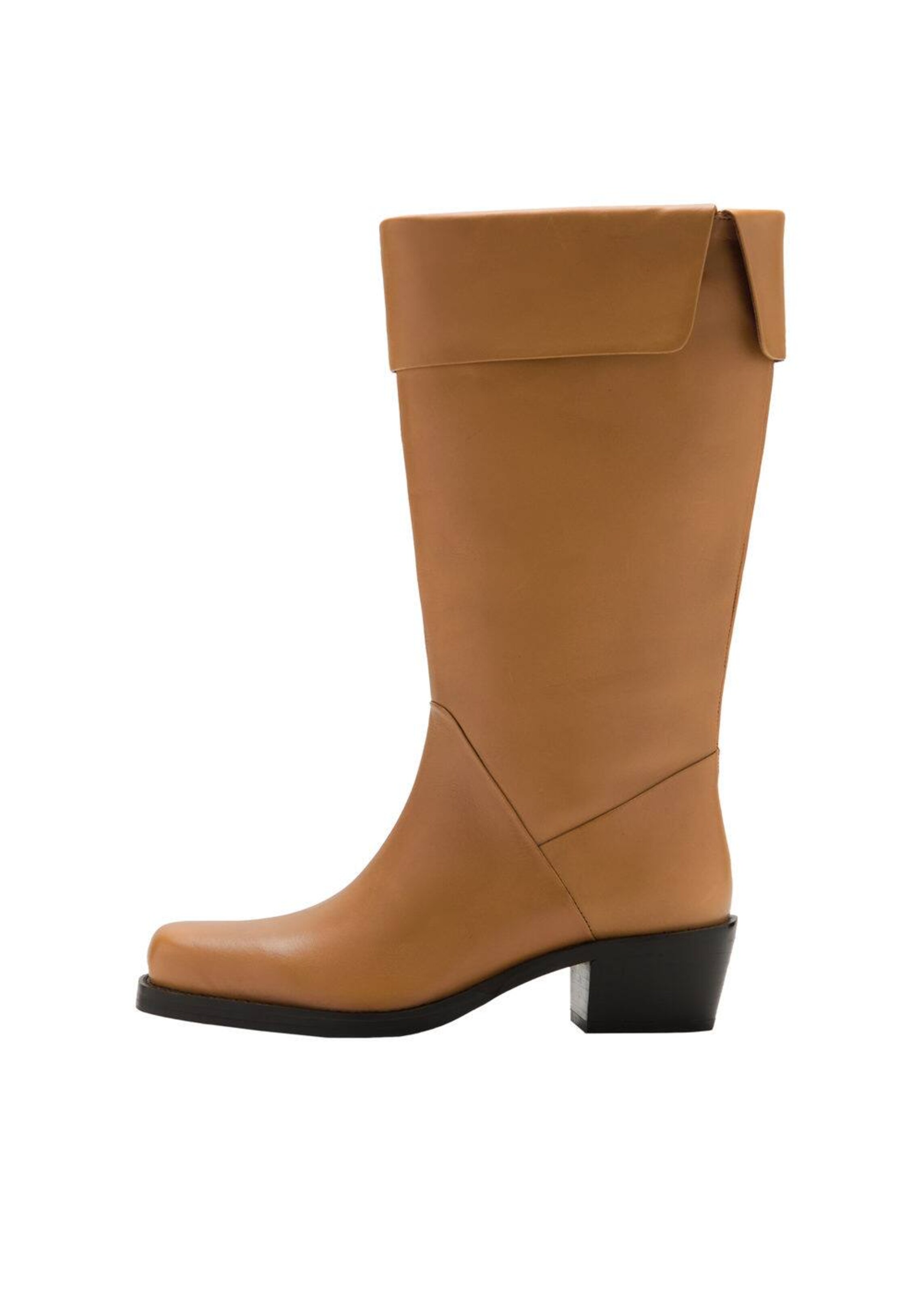 MANGO Boots 'Citry' in Brown: front