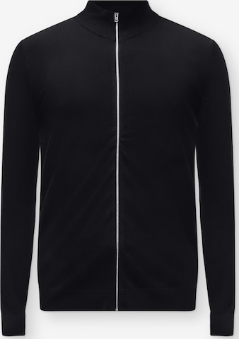 Lindbergh Strickjacke in Schwarz: Vorderseite