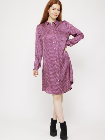 VICCI Germany Shirt Dress in Purple: front