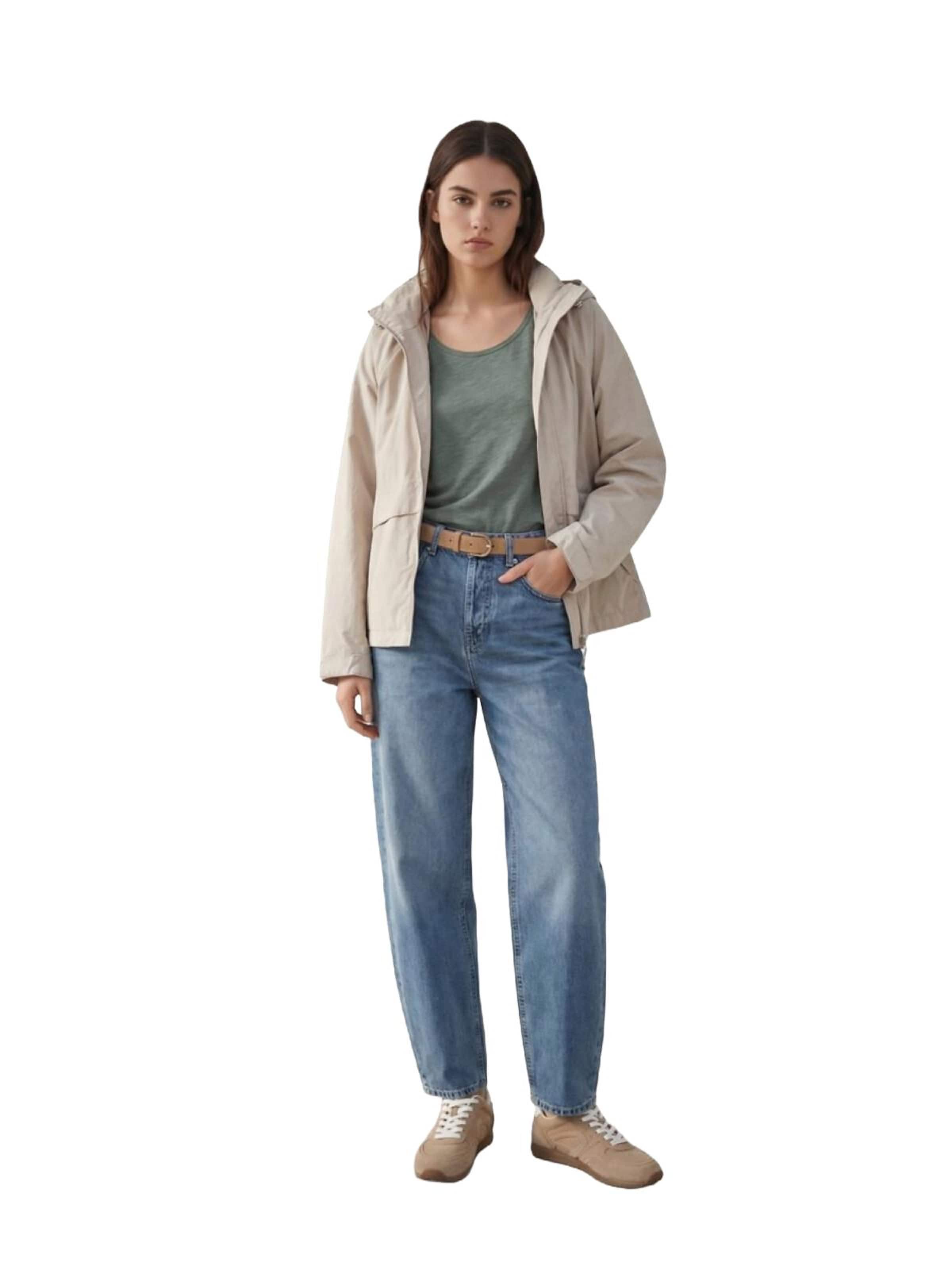 LTB Jeans Shirt 'LTB Jeans Damen-T-Shirt mit U-Ausschnitt' in S in Green, Item view